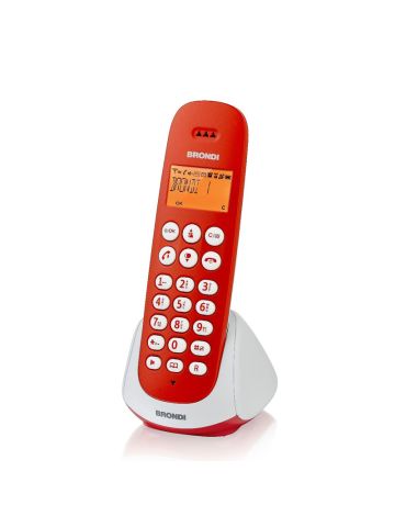 BRONDI ADARA (ROSSO) - TELEFONO CORDLESS SINGOLO - VIVAVOCE