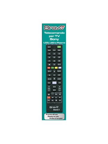 BRAVO BRAND 3 (90202063) - TELECOMANDO COMPATIBILE PER TV SONY
