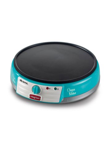 ARIETE CREPES MAKER AZZURRO (PARTY TIME) (0202/01) - PIASTRA ELETTRICA PER CREPES - 1000W